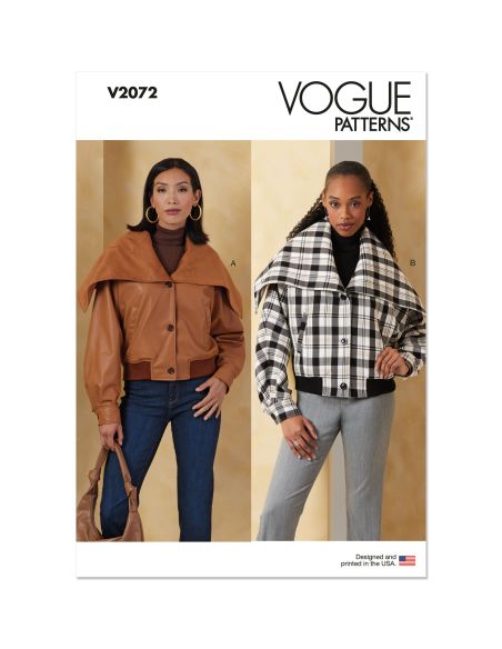 Patron Vogue 2072 - Veste bomber pour femme
