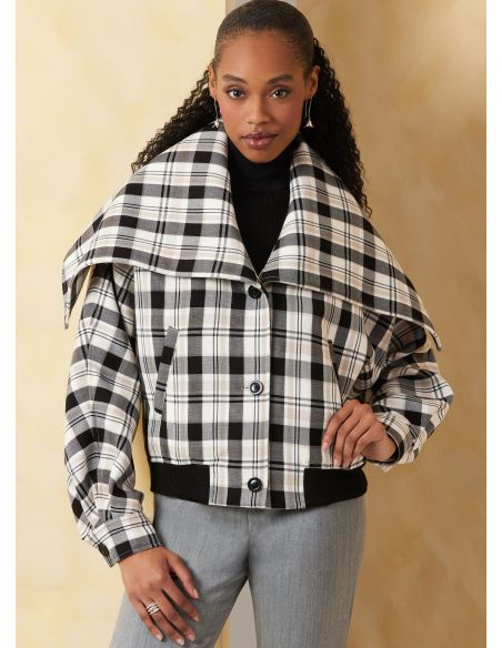 Patron Vogue 2072 - Veste bomber pour femme