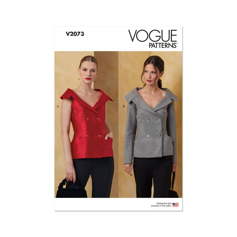 Patron Vogue 2073 B5 (36-44) - Veste pour femme avec variations de manches