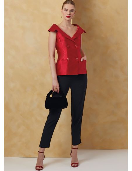 Patron Vogue 2073 B5 (36-44) - Veste pour femme avec variations de manches