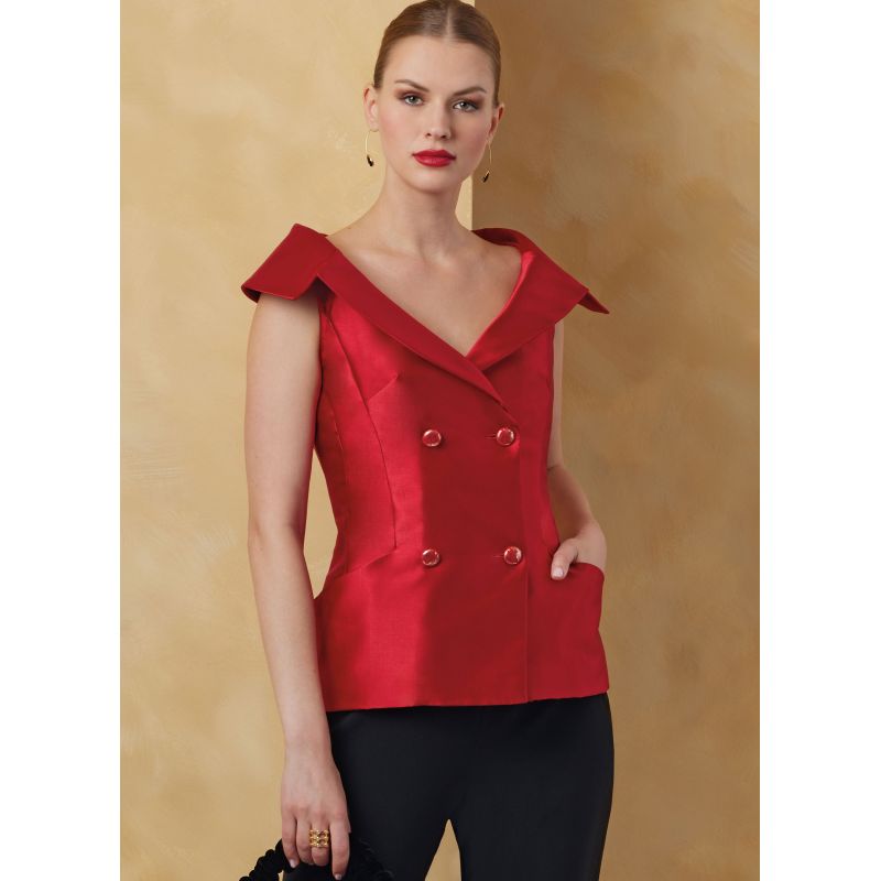 Patron Vogue 2073 B5 (36-44) - Veste pour femme avec variations de manches