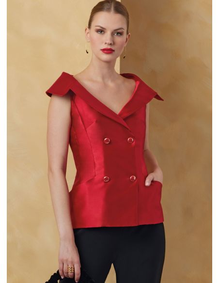 Patron Vogue 2073 B5 (36-44) - Veste pour femme avec variations de manches
