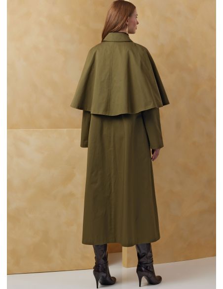 Patron Vogue 2074 - Manteau cape pour femme
