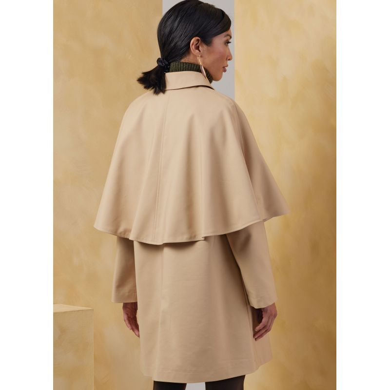 Patron Vogue 2074 - Manteau cape pour femme