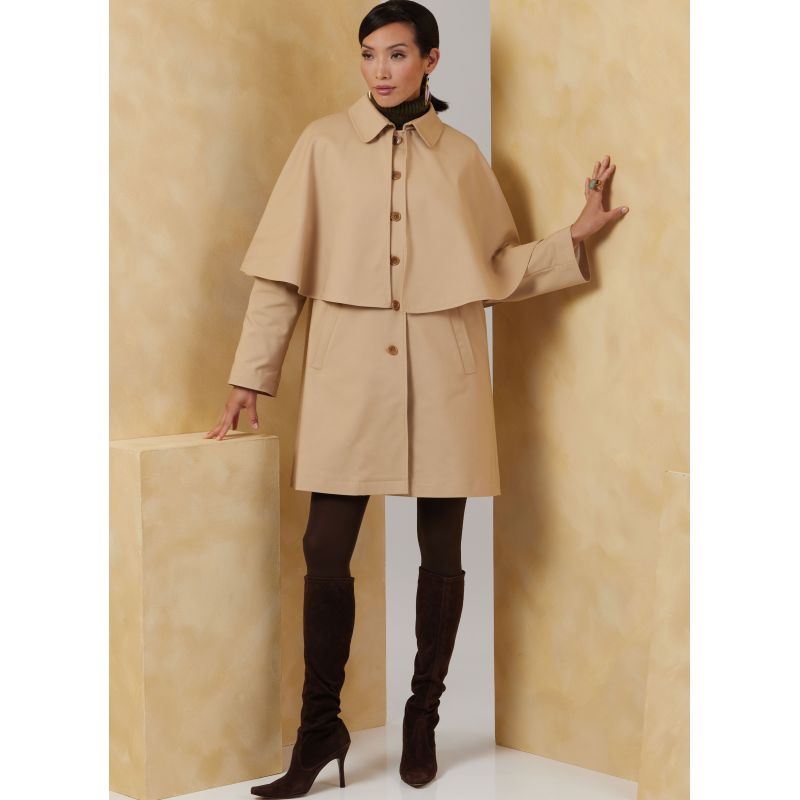 Patron Vogue 2074 - Manteau cape pour femme