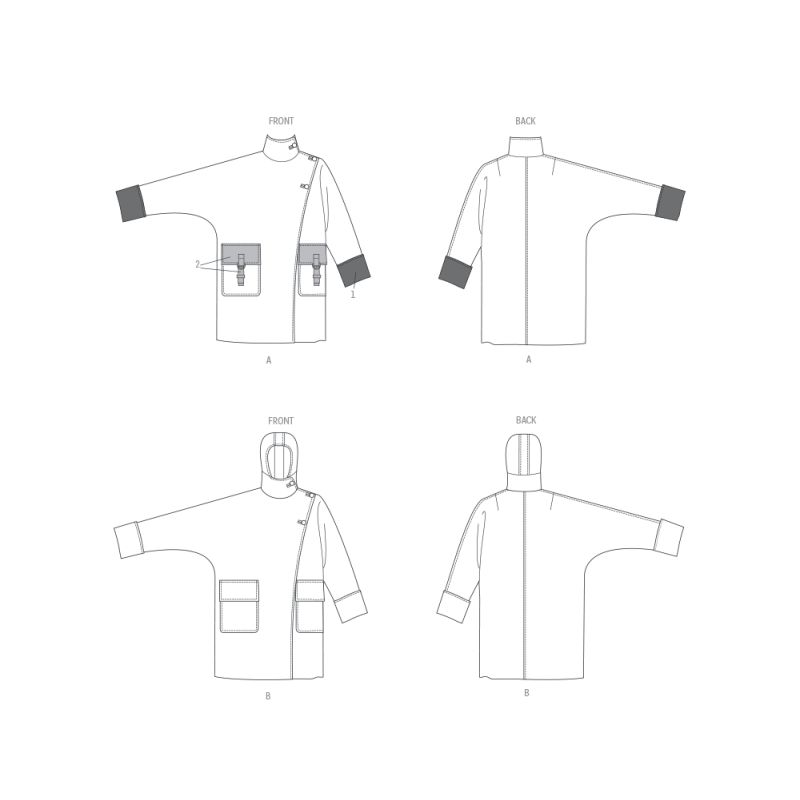 Patron Vogue 2075 - Manteau pour femme