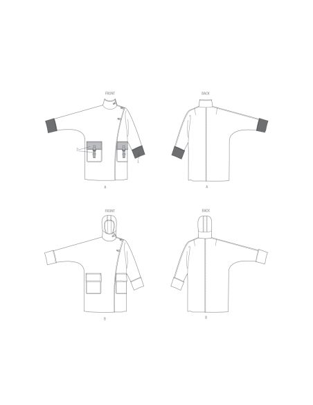 Patron Vogue 2075 - Manteau pour femme