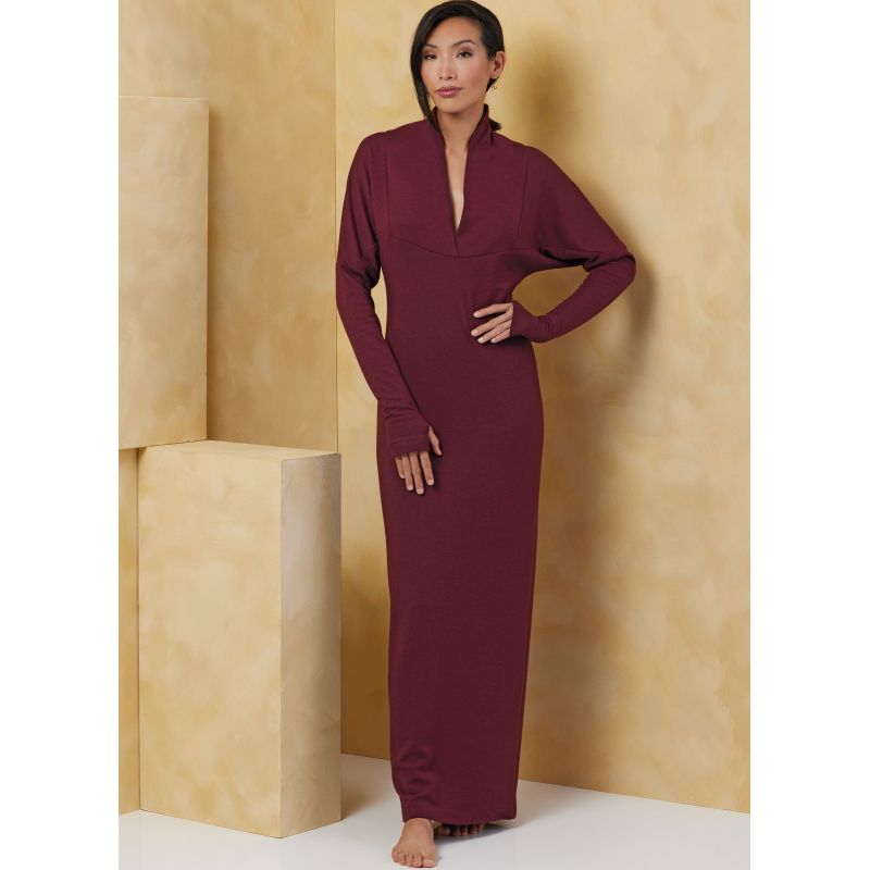 Patron Vogue 2074 B5 (36-44) - Robe et haut en maille pour femme