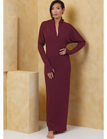 Patron Vogue 2074 B5 (36-44) - Robe et haut en maille pour femme