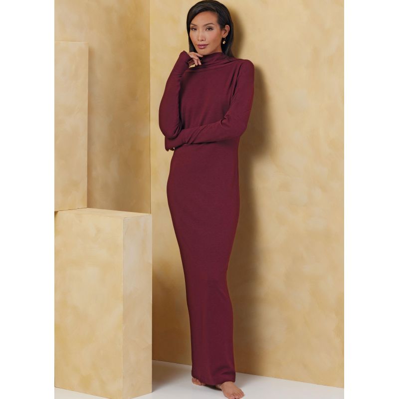 Patron Vogue 2074 B5 (36-44) - Robe et haut en maille pour femme