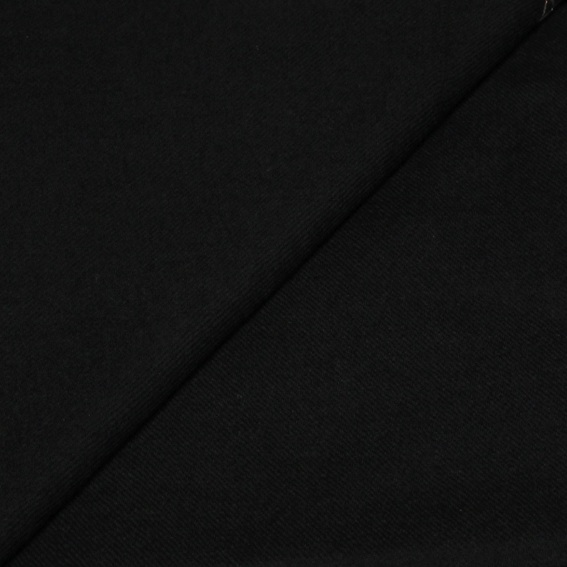 Étole 100% laine vierge brodée - Noir