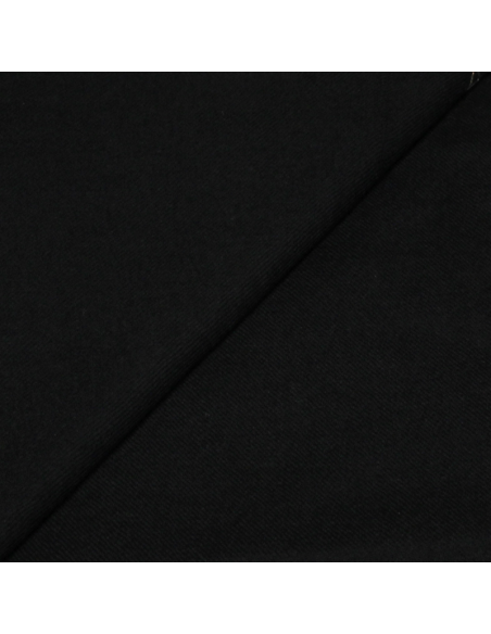 Étole 100% laine vierge brodée - Noir