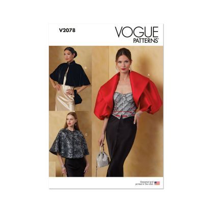 Patron Vogue 2078 - Boléro et capes pour femme