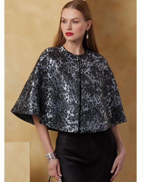 Patron Vogue 2078 - Boléro et capes pour femme