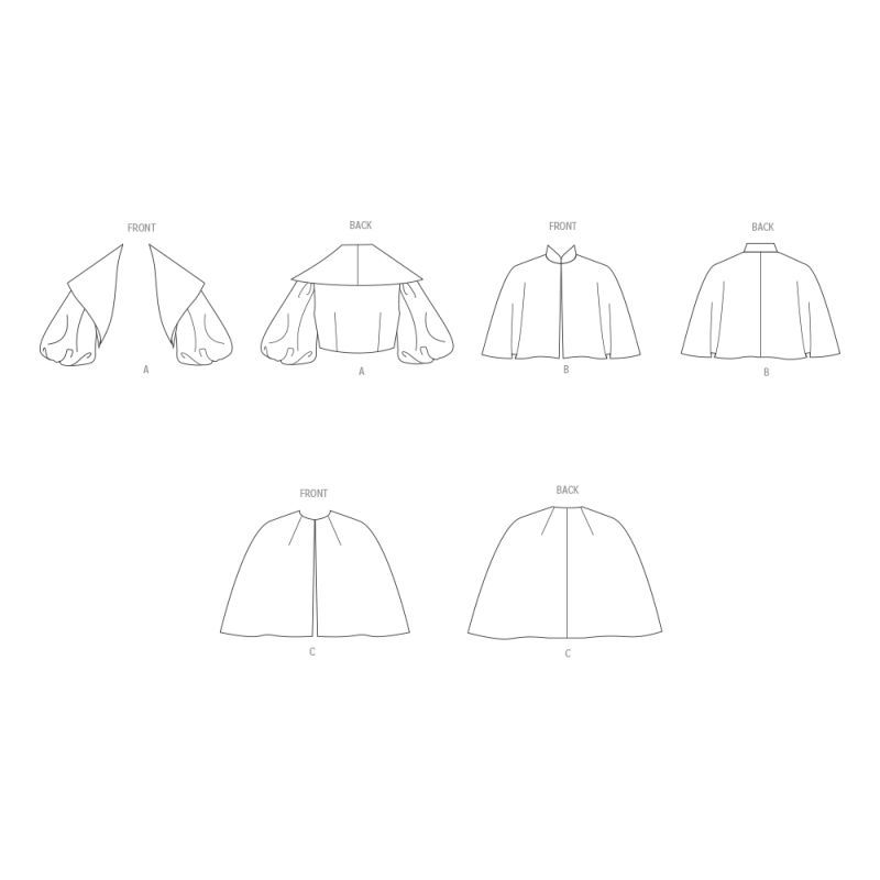 Patron Vogue 2078 - Boléro et capes pour femme