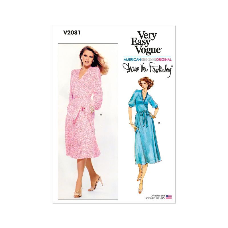 Patron Vogue 2081 B5 (36-44) - Robe portefeuille par Diane von Furstenberg