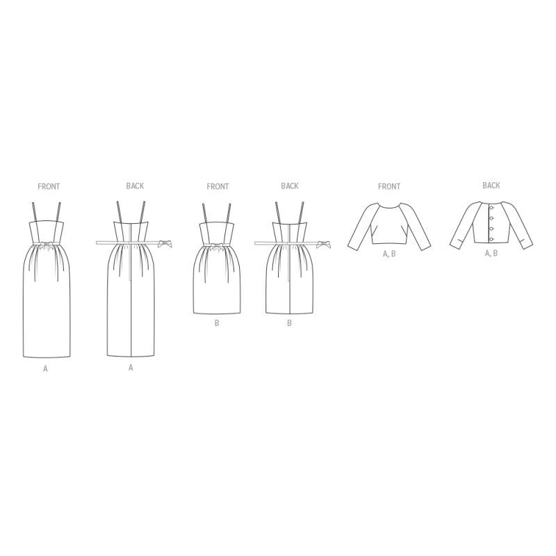 Patron Vogue 2082 B5 (36-44) - Robe et boléro pour femme