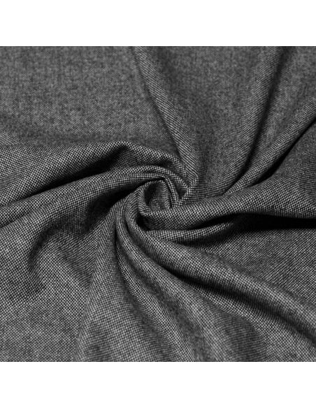 Tweed de laine léger - Noir & blanc