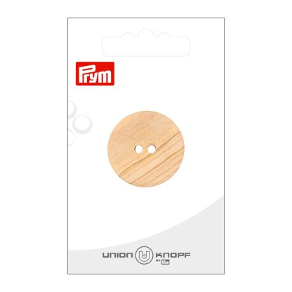 Bouton Union Knopf Prym - Bois Naturel 28 mm (x1)