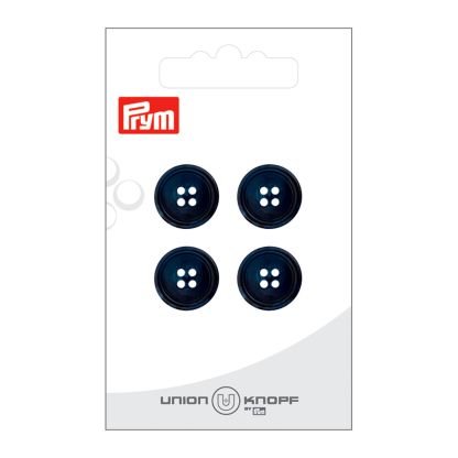Boutons Union Knopf Prym - Bleu Marine 15 mm (x4)