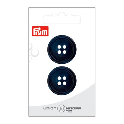 Boutons Union Knopf Prym - Bleu Marine 25 mm (x2)