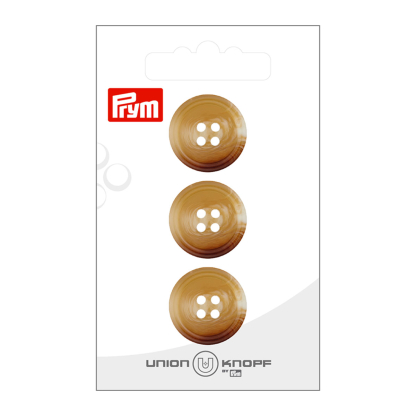 Boutons Union Knopf Prym - Beige 20 mm (x3)