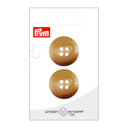 Boutons Union Knopf Prym - Beige 25 mm (x2)