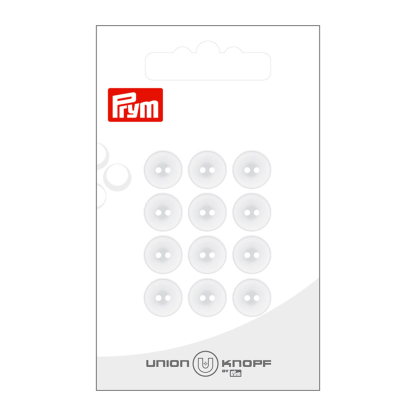 Boutons Union Knopf Prym - Blanc 10 mm (x12)