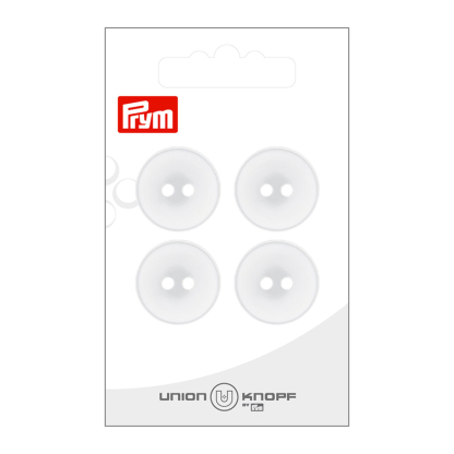 Boutons Union Knopf Prym - Blanc 20 mm (x4)