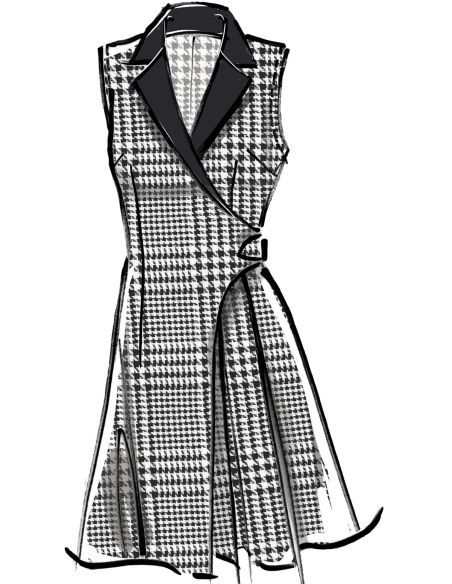 Patron McCall's 8528.K5 - Robe blazer élégante