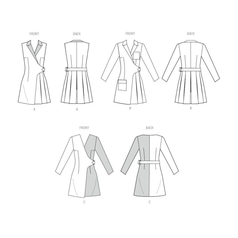 Patron McCall's 8528.K5 - Robe blazer élégante