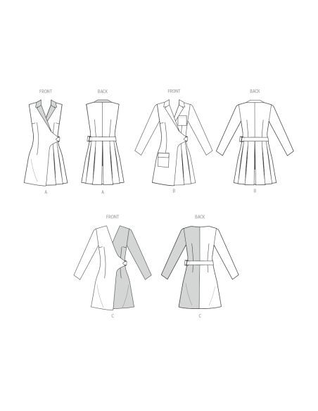 Patron McCall's 8528.K5 - Robe blazer élégante