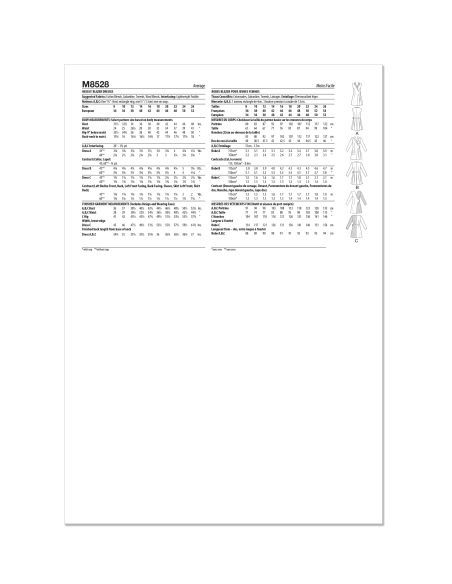 Patron McCall's 8528.K5 - Robe blazer élégante