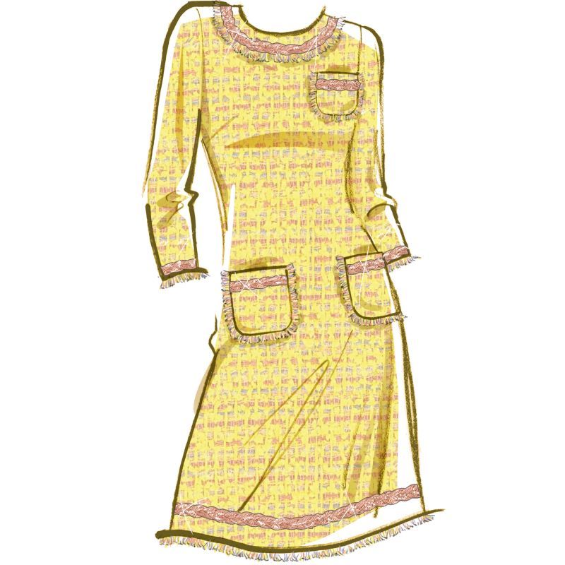 Patron McCall's 8529.D5 - Robe fourreau avec variations de manches