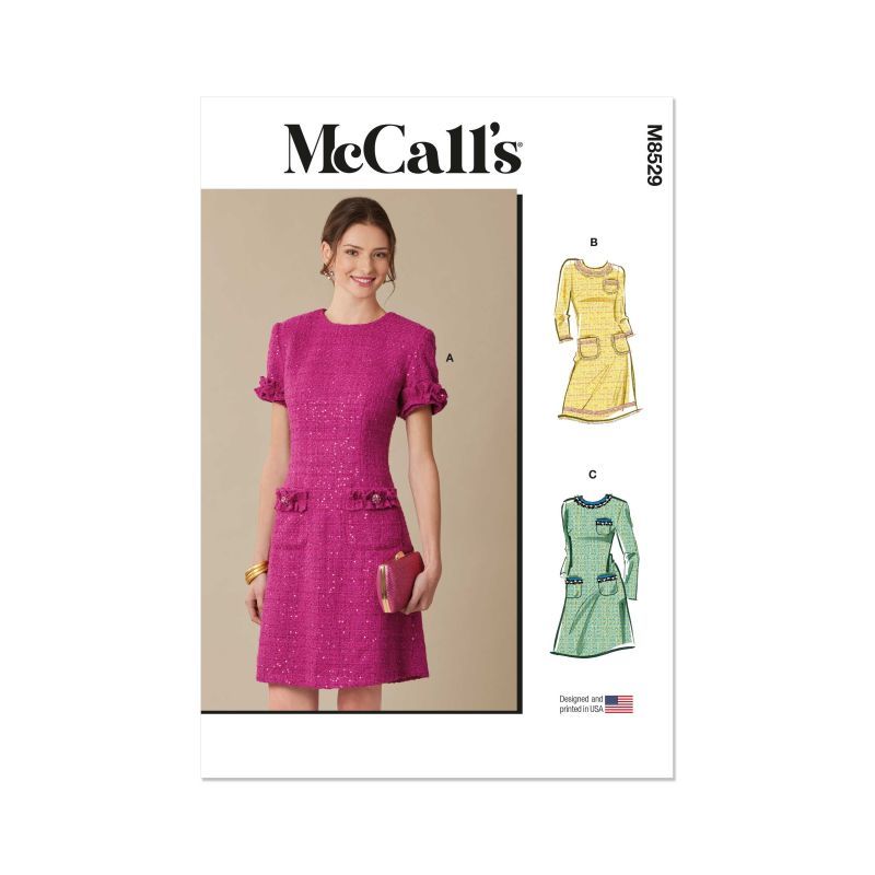 Patron McCall's 8529.D5 - Robe fourreau avec variations de manches