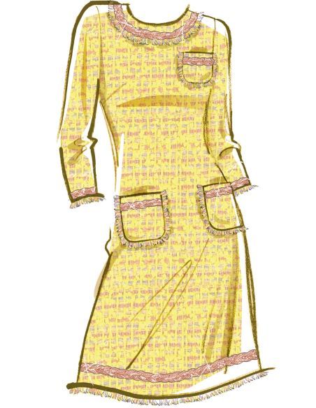 Patron McCall's 8529.D5 - Robe fourreau avec variations de manches