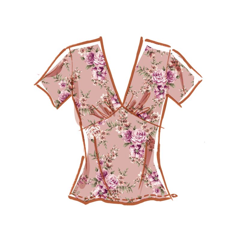 Patron McCall's 8530.K5 - Haut féminin avec variations de manches