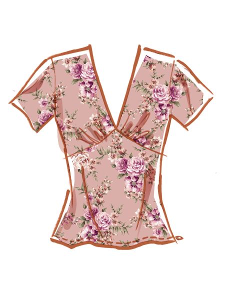 Patron McCall's 8530.K5 - Haut féminin avec variations de manches