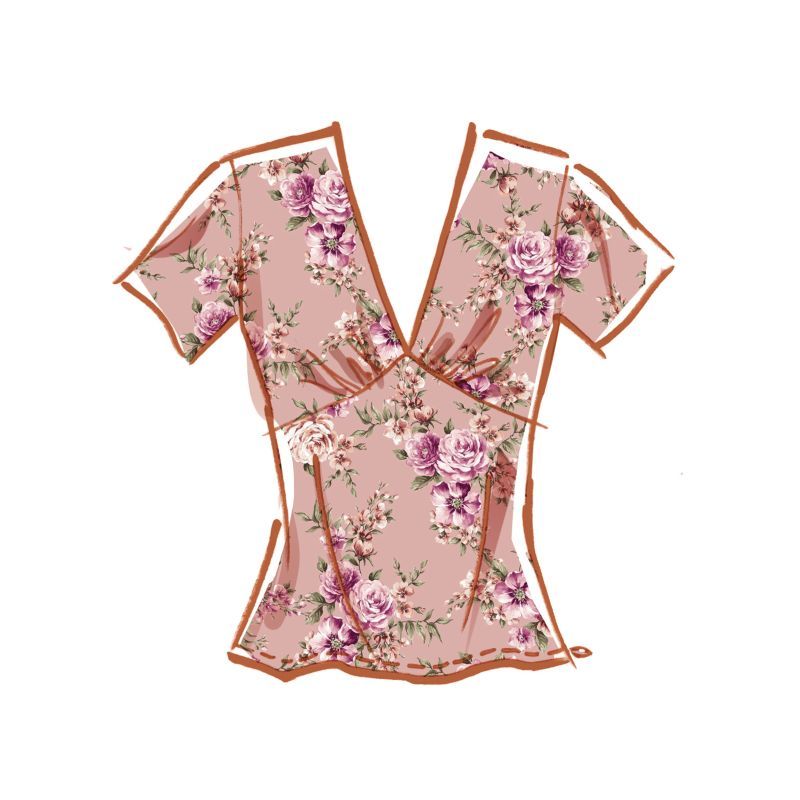 Patron McCall's 8530.K5 - Haut féminin avec variations de manches