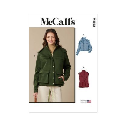 Patron McCall's 8532.A - Veste créative pour femme