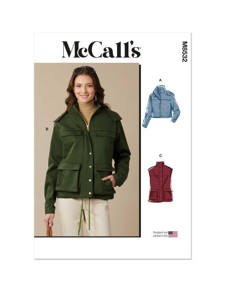Patron McCall's 8532.A - Veste créative pour femme