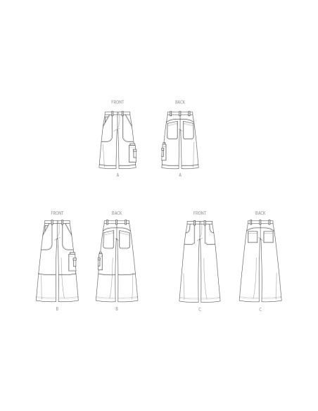 Patron McCall's 8536.AA - Shorts et pantalons pour homme