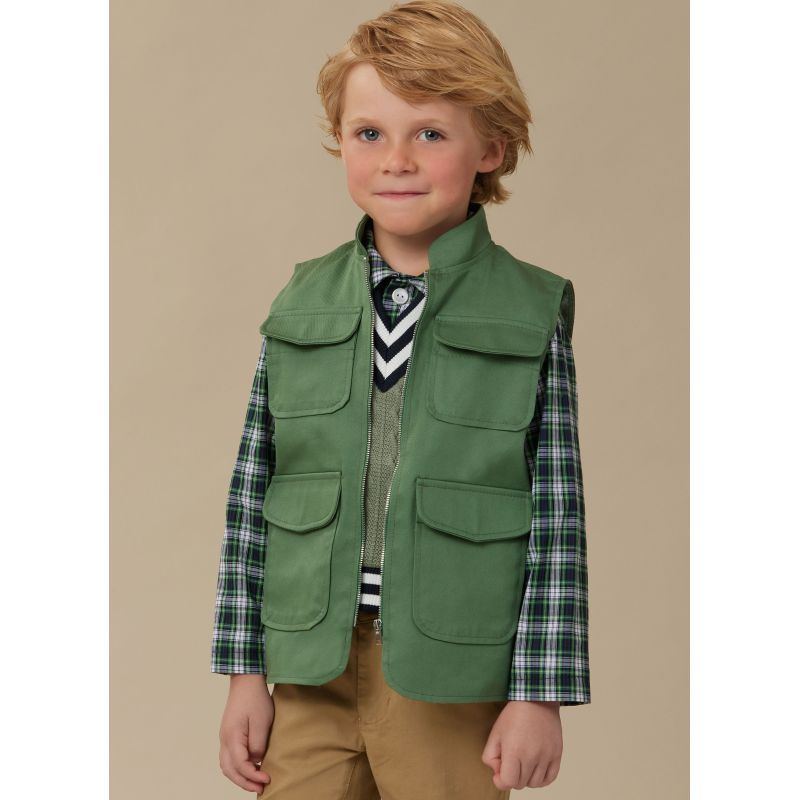 Patron McCall's 8537.HH - Gilets, haut et chemise pour enfants et garçons