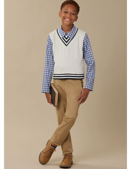 Patron McCall's 8537.HH - Gilets, haut et chemise pour enfants et garçons
