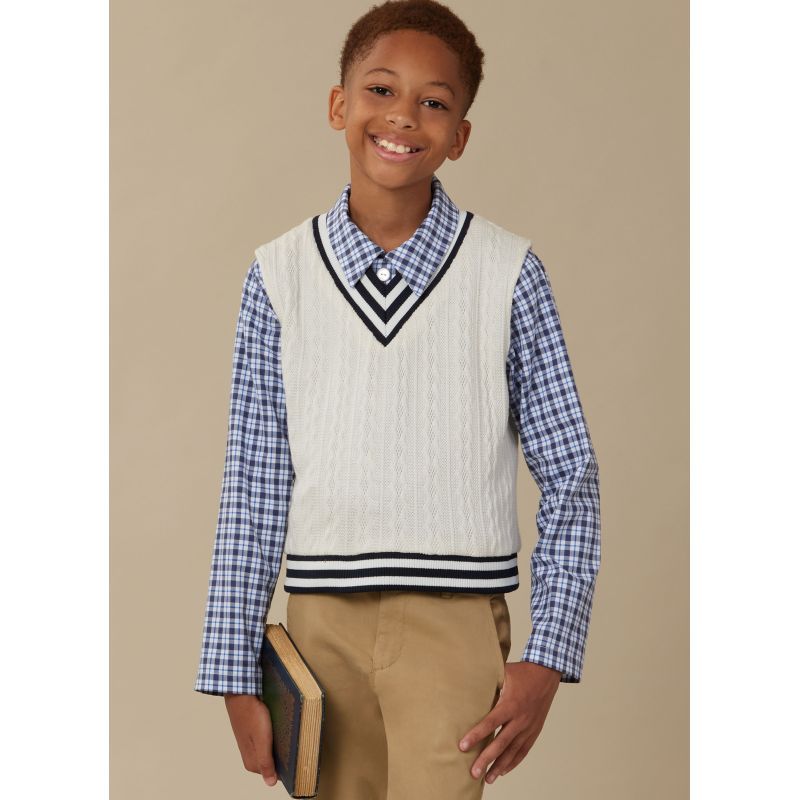 Patron McCall's 8537.HH - Gilets, haut et chemise pour enfants et garçons