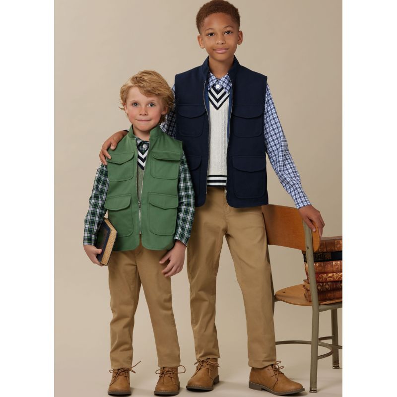 Patron McCall's 8537.HH - Gilets, haut et chemise pour enfants et garçons