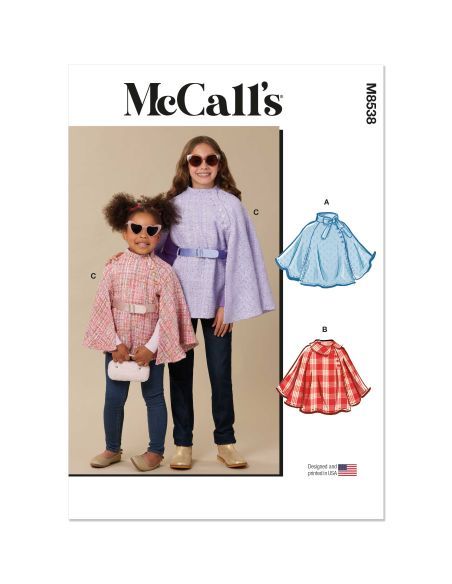 Patron McCall's 8538.HH - Capes pour enfants