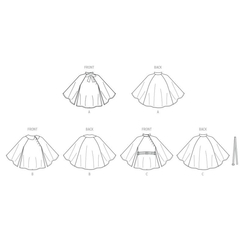 Patron McCall's 8538.HH - Capes pour enfants