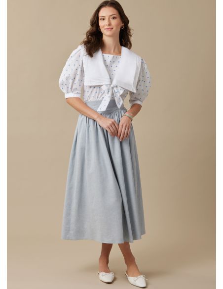 Patron McCall's 8540.H5 - Haut et jupe pour femme