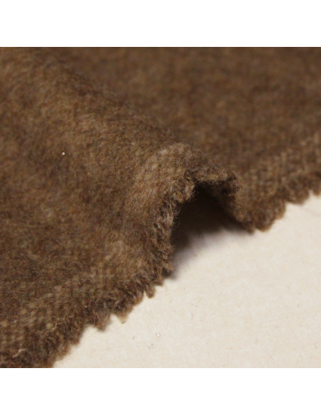 Tweed de laine, alpaga & mohair - Camel